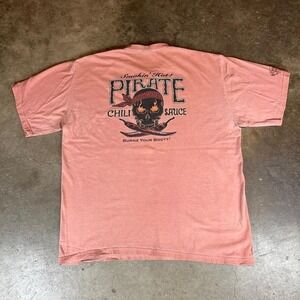 Crazy shirts pink pirate chili sauce tee Men's Size XL